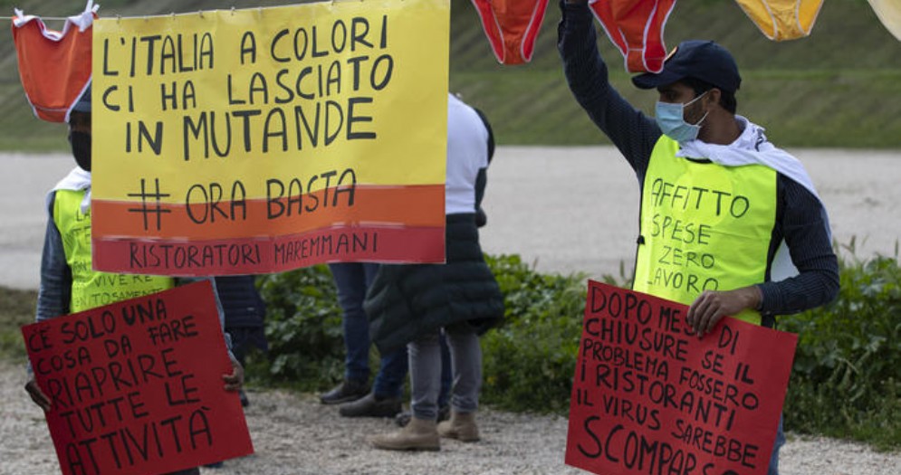 Manifestazione dei ristoratori