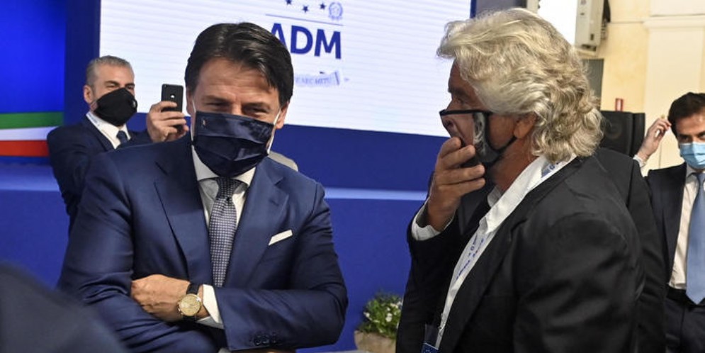 Giuseppe Conte e Beppe Grillo