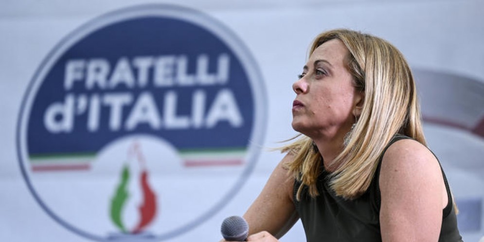 Il leader di Fratelli d'Italia, Giorgia Meloni