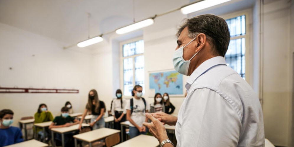 Aula scolastica al tempo del Covid