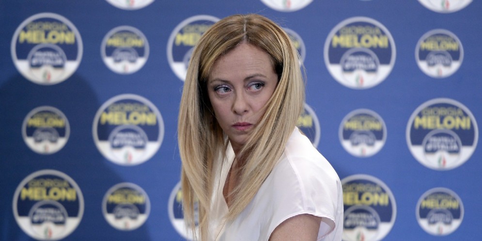 Il leader di Fratelli d'Italia, Giorgia Meloni